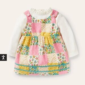Patchwork Pinnie BabyBoden Dress
